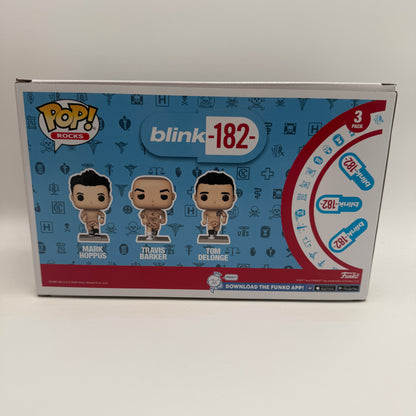 Funko POP! Rocks Blink 182: Mark Travis Tom 3 Pack Hot Topic Expo 2022 Vinyl Figures