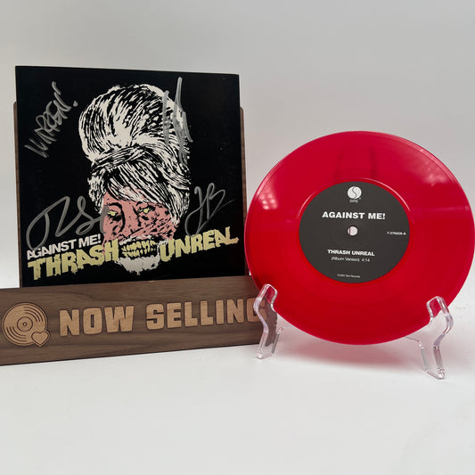 Against Me! - Thrash Unreal Vinyl 7" Red SIGNED New Wave