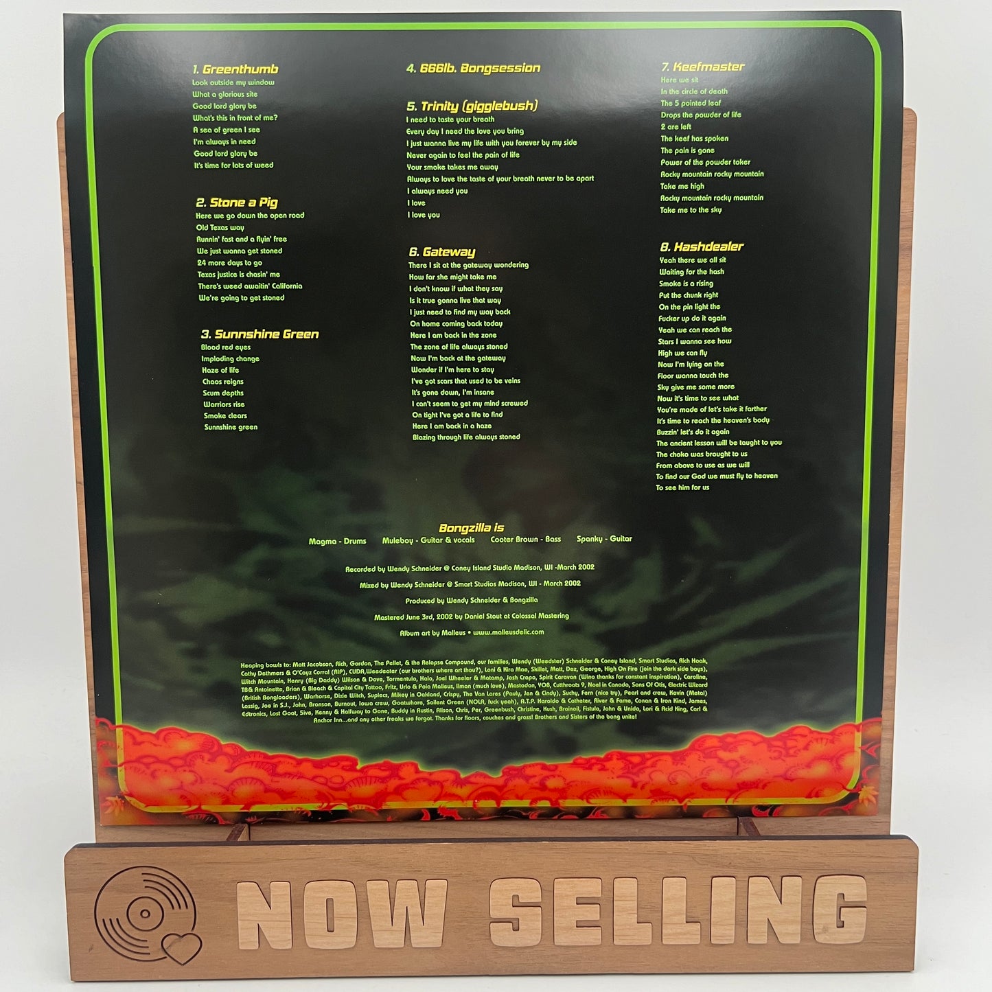 Bongzilla - Gateway Vinyl LP Orange / Green Pinwheel Splatter
