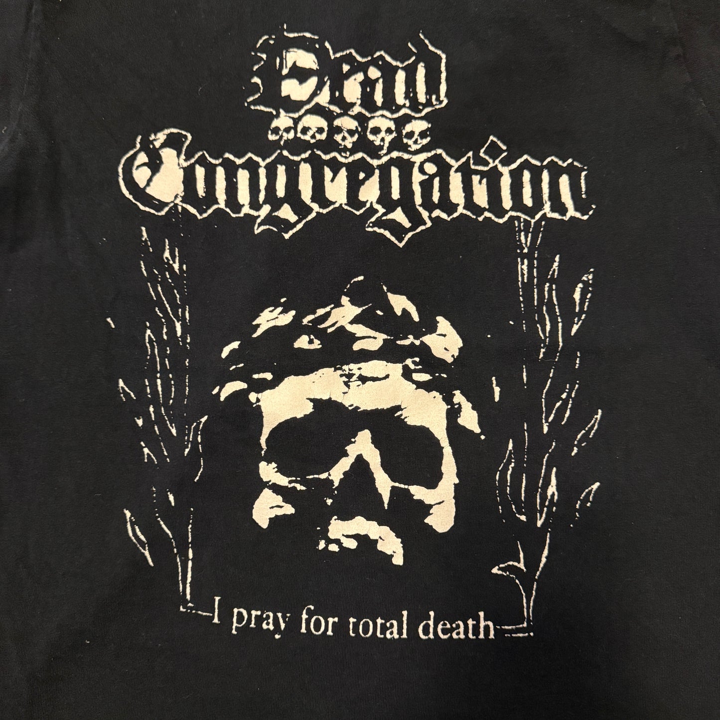 Dead Congregration Band Teeth Into Red - I Pray For Total Death T-Shirt Size S
