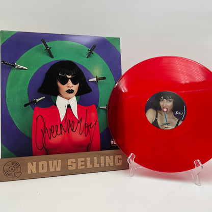 Qveen Herby - Halloqveen / Mad Qveen Vinyl LP Red Transparent SIGNED