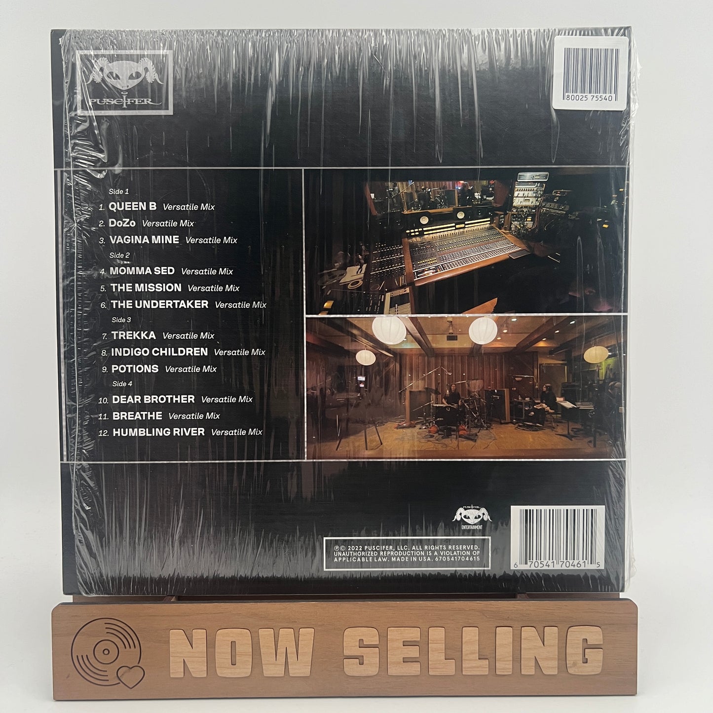 Puscifer - V Is For Versatile Vinyl LP Black Transparent Signed By Carina and Mat!