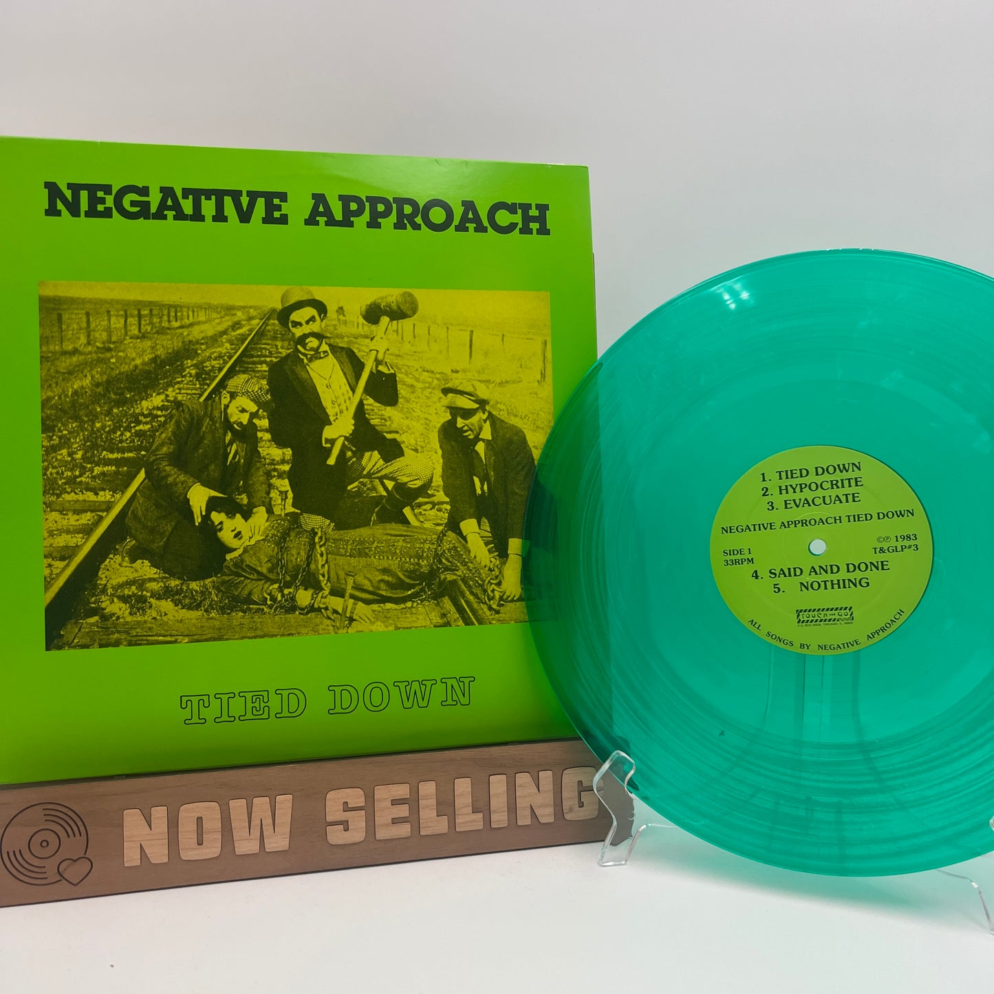 Negative Approach - Tied Down Vinyl LP Reissue Green Translucent