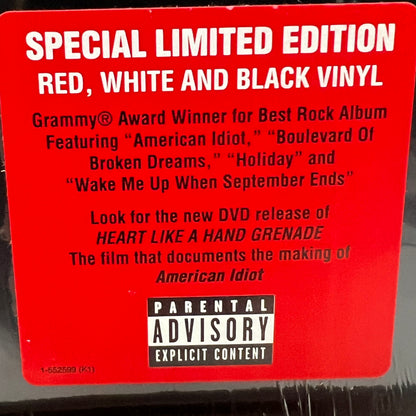 Green Day - American Idiot Vinyl LP Red / Black & White / Black Swirl SEALED Record Store Day