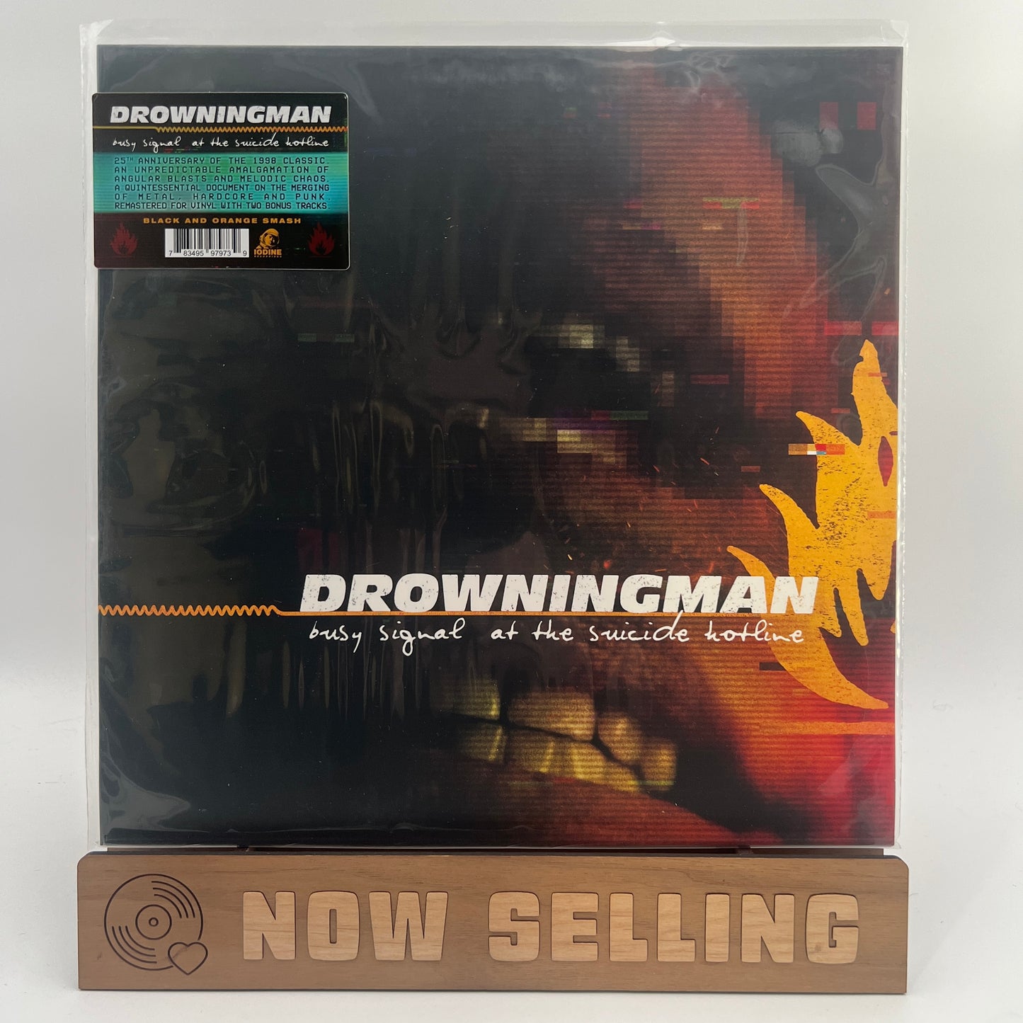 Drowningman - Busy Signal at the Suicide Hotline Vinyl LP Black and Orange Smash