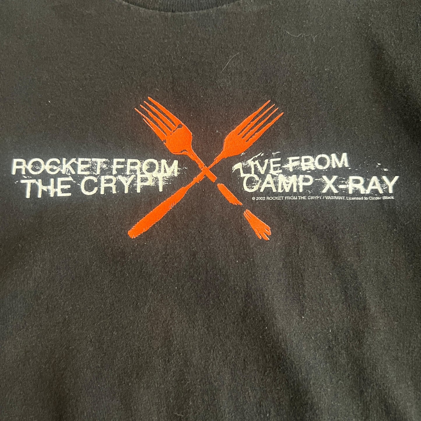 Rocket From The Crypt Band Live From Camp X-Ray Vintage T-Shirt Size S