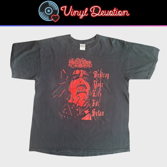 Mütiilation Black Metal Band Destroy Your Life For Satan T-Shirt Size XL Mutiilation