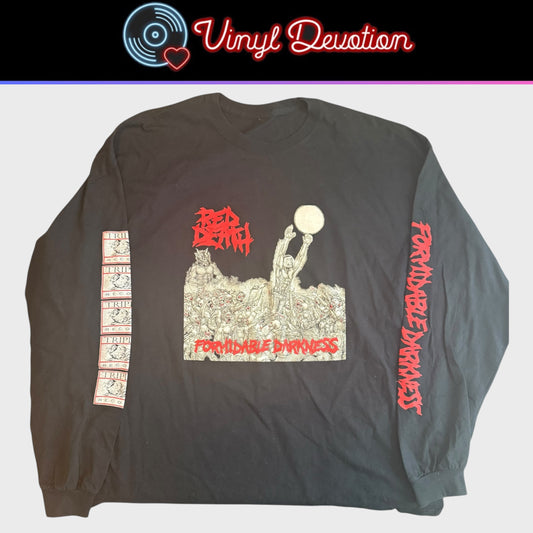 Red Death Band Formidable Darkness Long Sleeve T-Shirt Size XXL Crossover Thrash