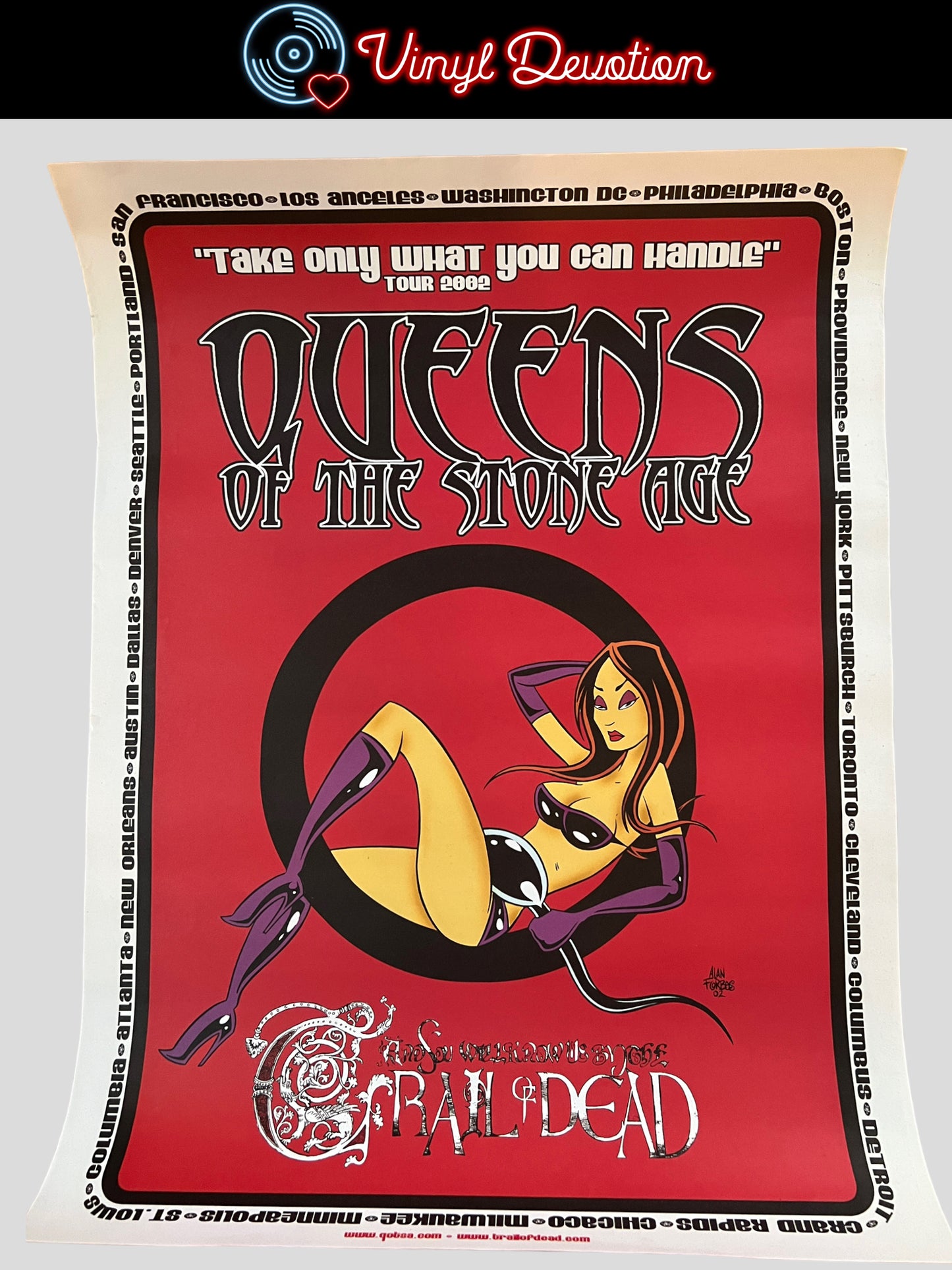 Queens of the Stone Age Vintage 2002 Tour Poster 18 x 24 inches