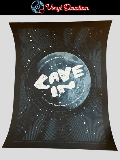 Cave-In Screen Print Poster from July 19, 2009 Great Scott in Boston 18 x 23 3/4 inches