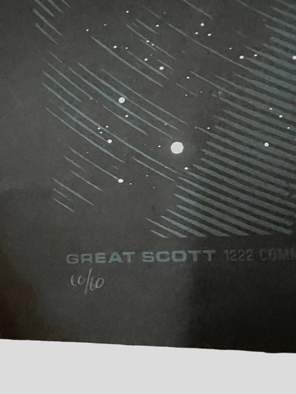 Cave-In Screen Print Poster from July 19, 2009 Great Scott in Boston 18 x 23 3/4 inches