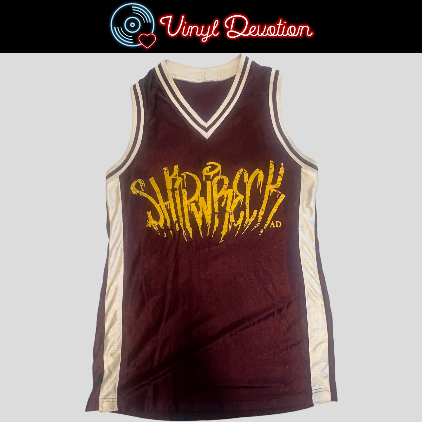 Shipwreck - Shipwreck AD Vintage Tank Top/Jersey Maroon Size L
