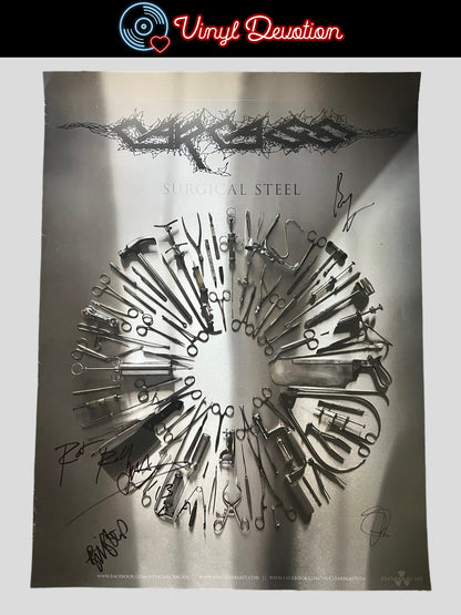 Carcass Surgical Steel Poster 18 x 24 inches SIGNED