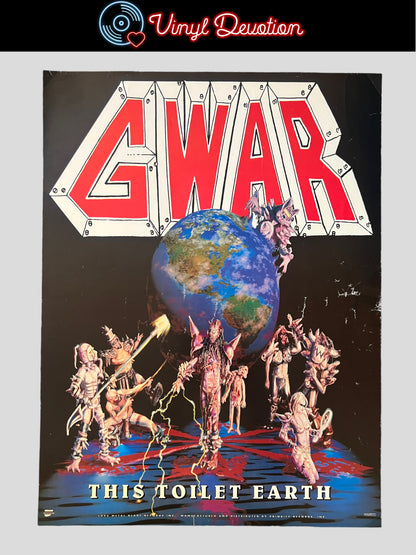 Gwar - This Toilet Earth Vintage 1994 Promo Poster 18 x 24 inches