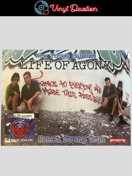 Life of Agony - River Runs Red Vintage 1993 Promo Poster 24 x 18 inches