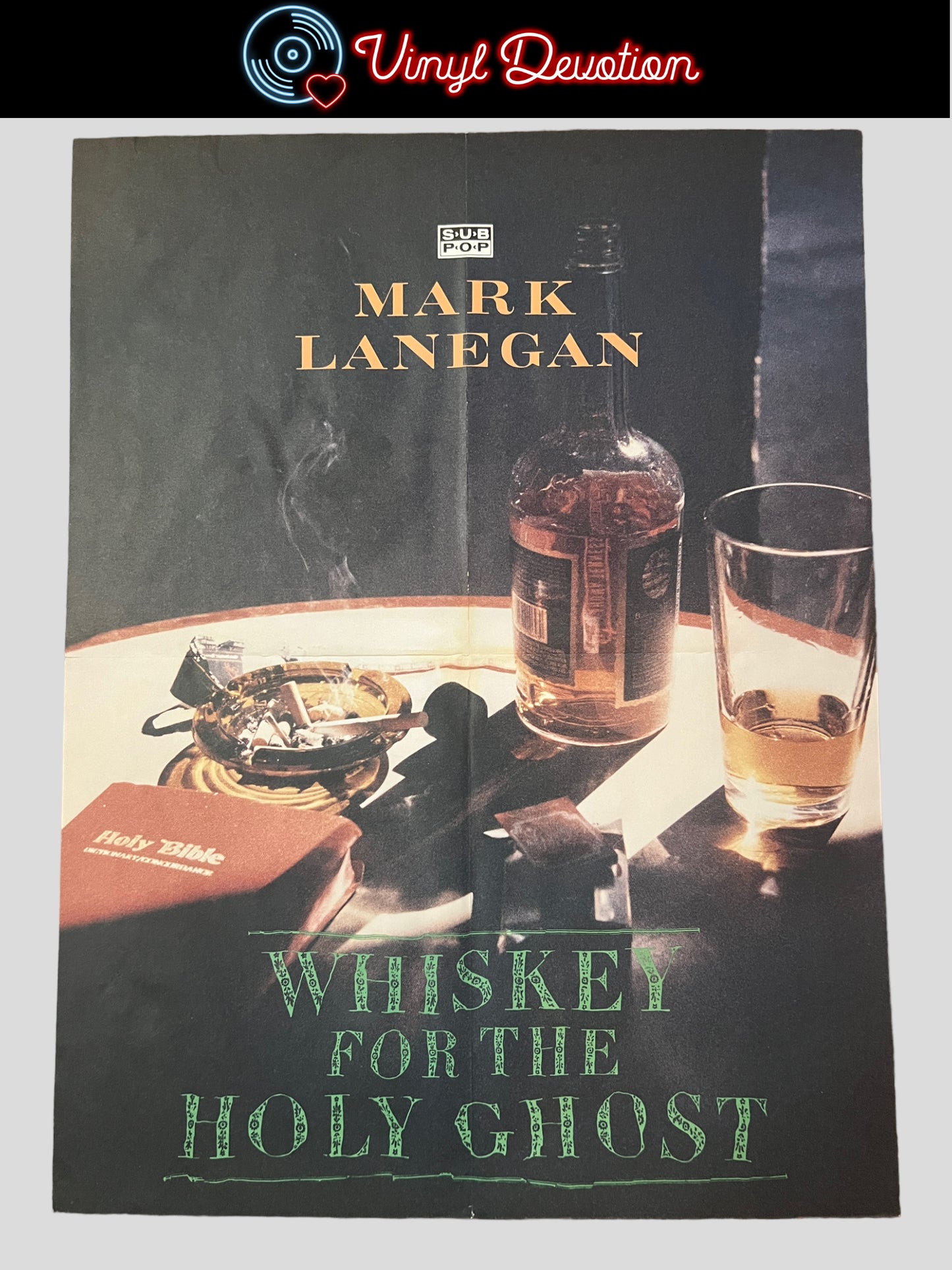 Mark Lanegan - Whiskey for the Holy Ghost Vintage 1994 Promo Poster 18 x 24 inches