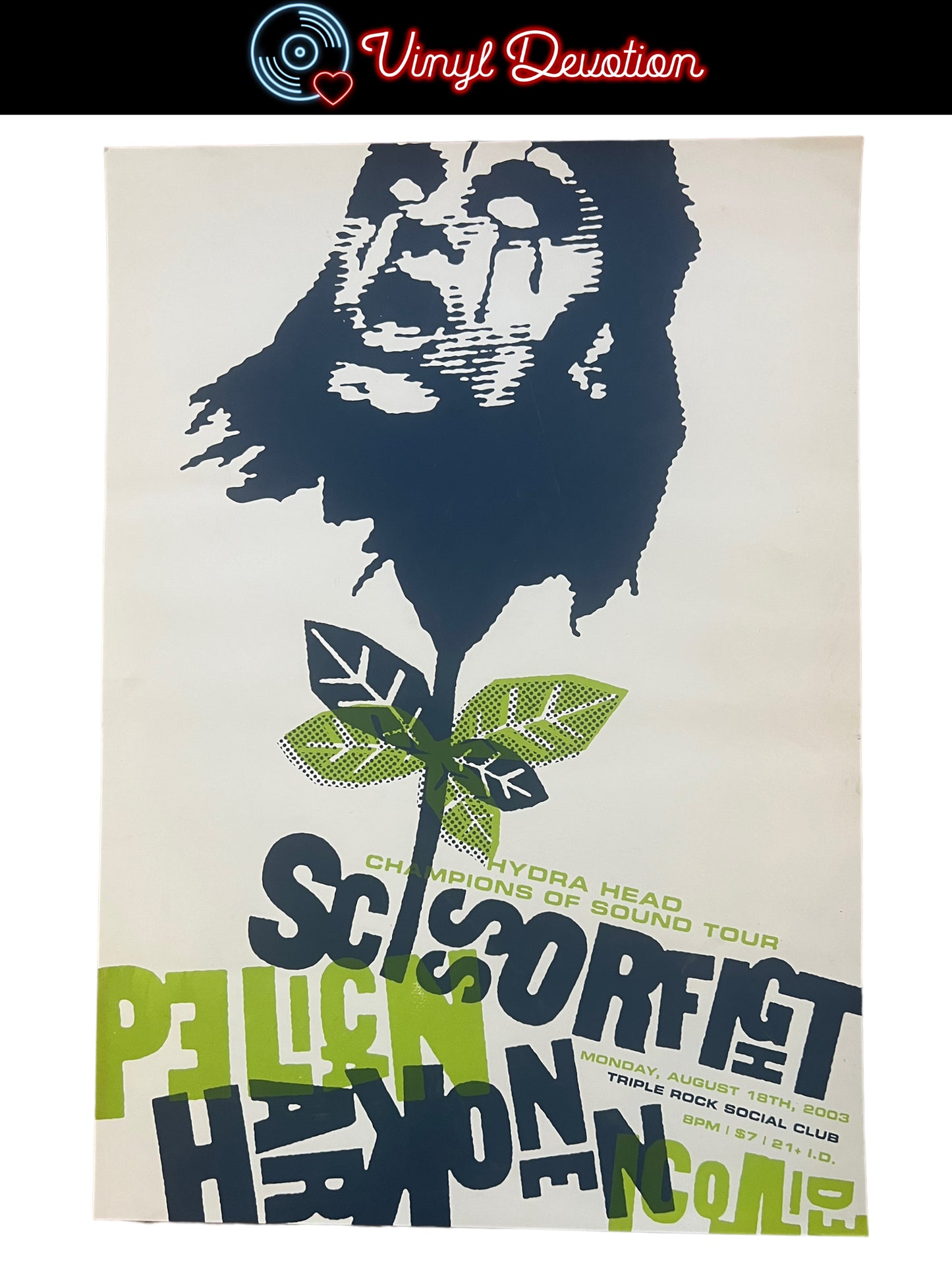 Scissorfight/Pelican/Harkonen Champions of Sound Tour Screen Print Vintage 2003 17 x 24