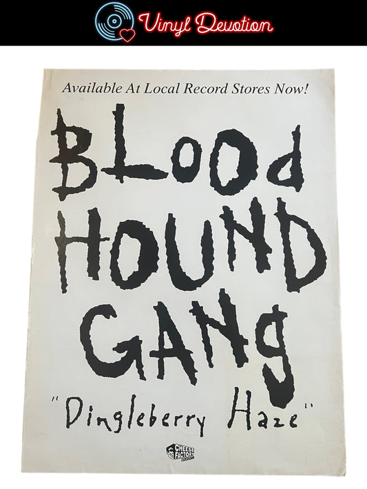 Bloodhound Gang - Dingleberry Haze Promo Poster Vintage 1994 19 x 25 inches