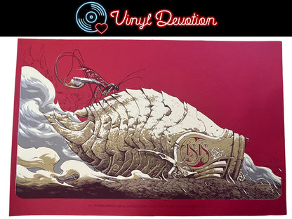 Isis The Band / Jesu/ Zozobra Red Triple Rock in MA 2007 Tour Poster Horkey 25.5 X 16.5 inches
