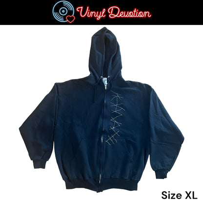 Khanate Capture and Release Black Zipper Hoodie Size XL