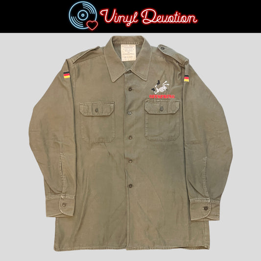 The Offspring Band Smash Germany Vintage Military Style Shirt Size XL