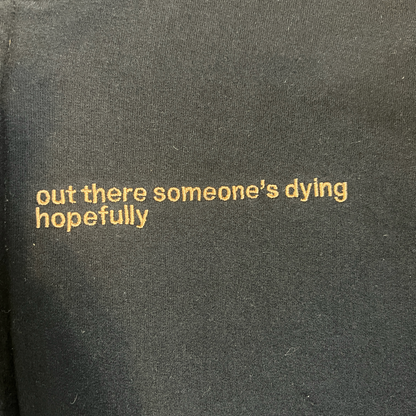 Khanate Out There Someone Is Dying Hopefully Embroidered Zip up Hoodie Size XL Hydra Head