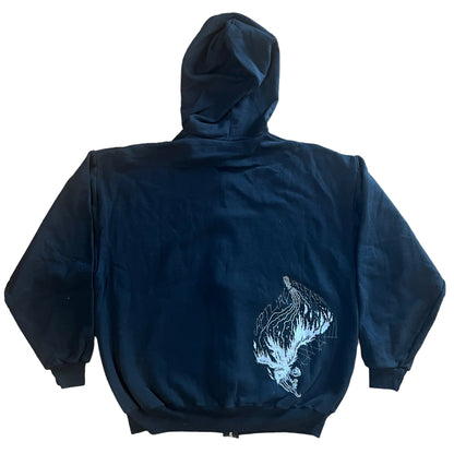 Khanate Capture and Release Black Zipper Hoodie Size XL
