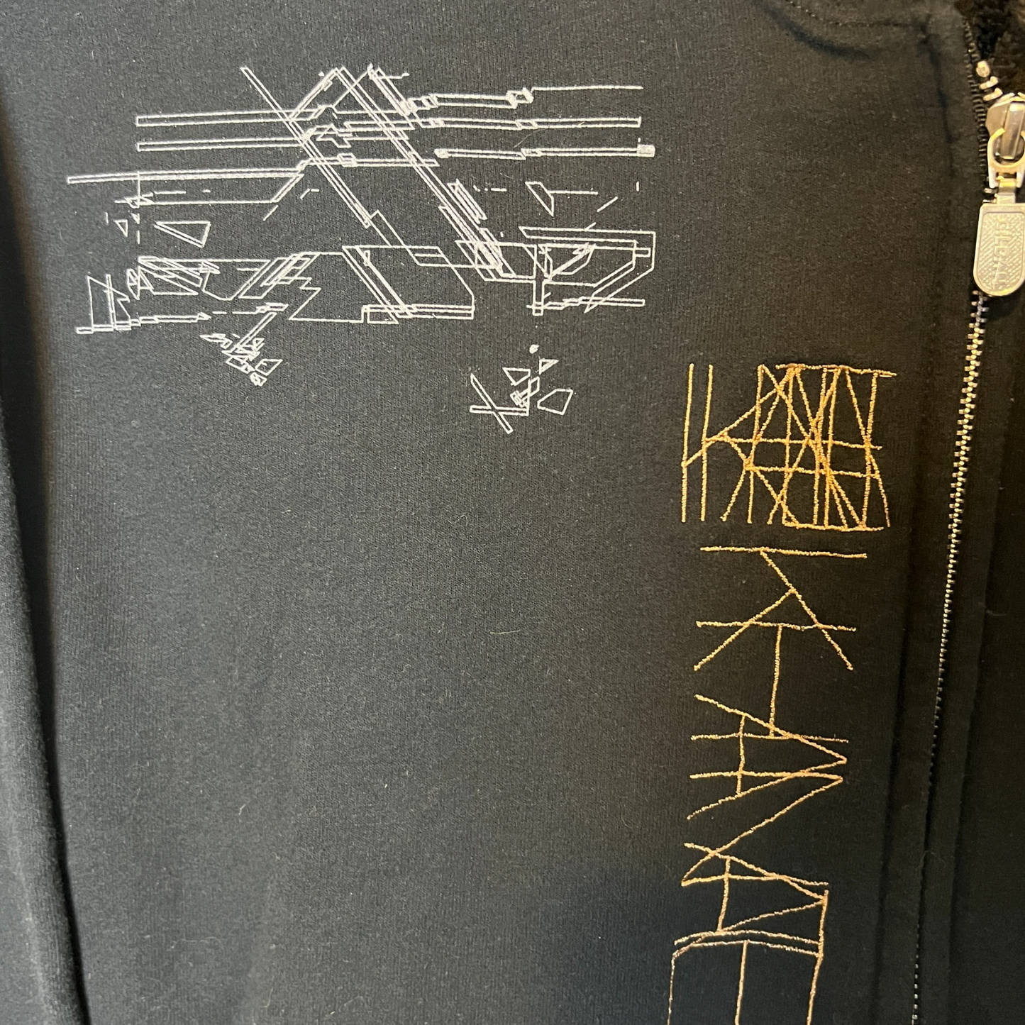 Khanate Out There Someone Is Dying Hopefully Embroidered Zip up Hoodie Size XL Hydra Head