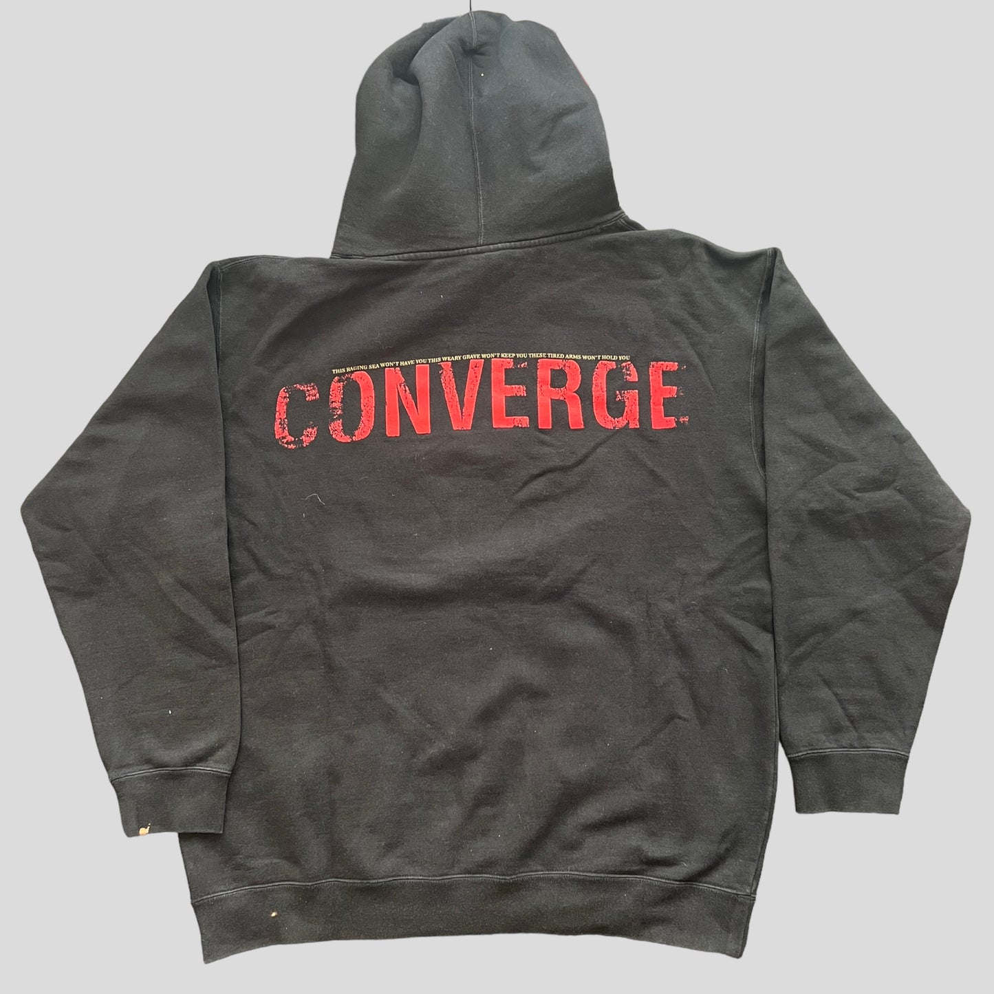 Converge Band To The Lions No Heroes Pullover Hoodie Size Large