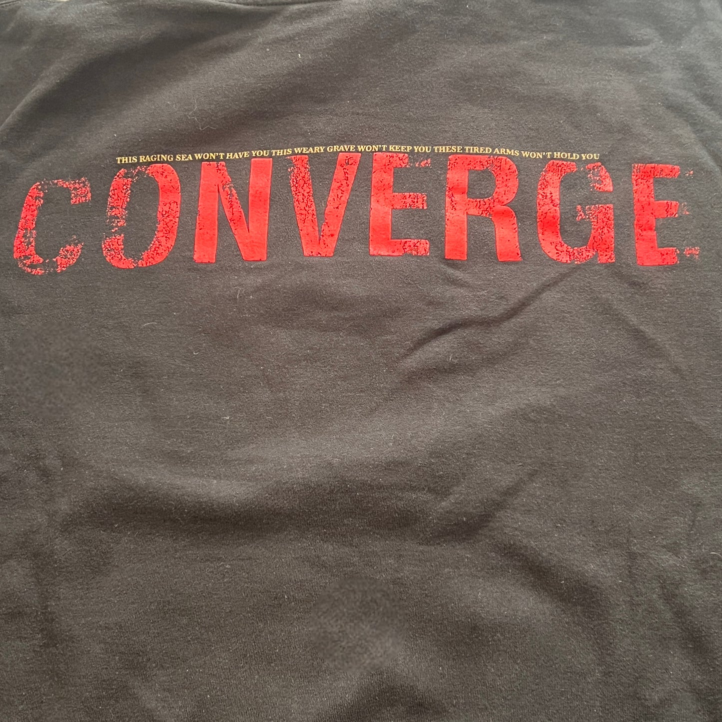Converge Band To The Lions No Heroes Pullover Hoodie Size Large