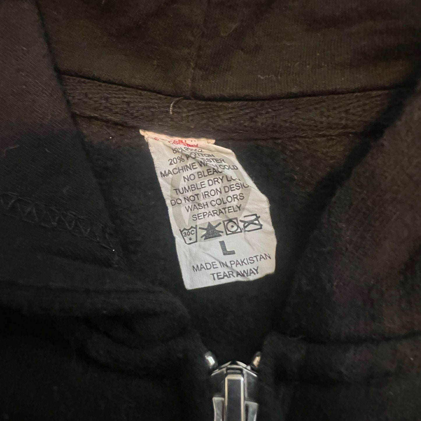 Today is the Day Zip-Up Hooded Sweatshirt In The Eyes of God Size L