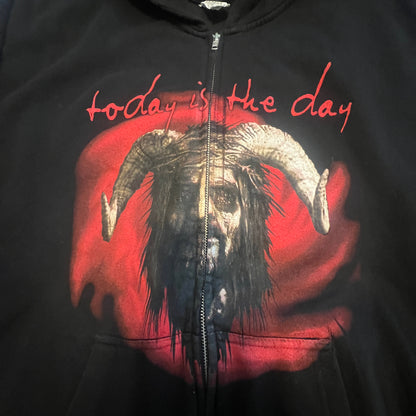Today is the Day Zip-Up Hooded Sweatshirt In The Eyes of God Size L
