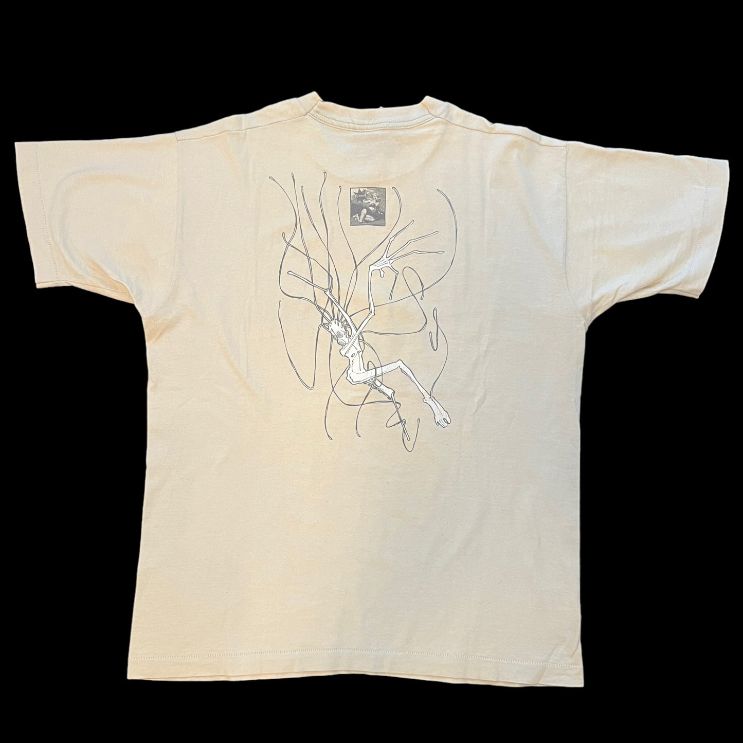 Converge Band Petitioning The Empty Sky 1996 Vintage T-Shirt Tan Size Large
