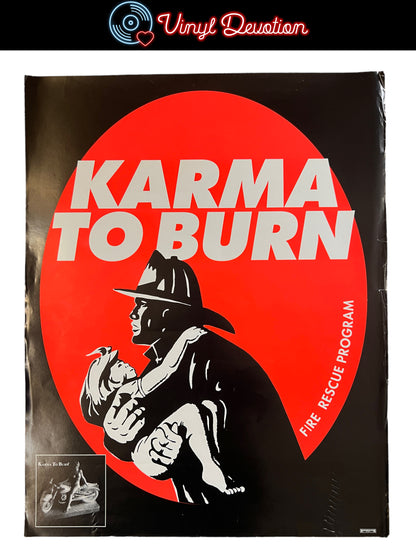 Karma to Burn - Fire Rescue Program Poster Vintage 1997 18 x 22 3/4