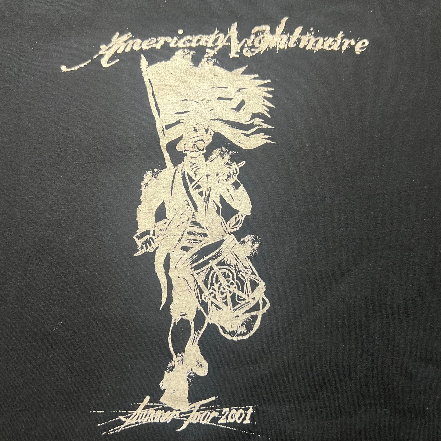 American Nightmare Band 2001 Tour T-Shirt Size XL Give Up The Ghost