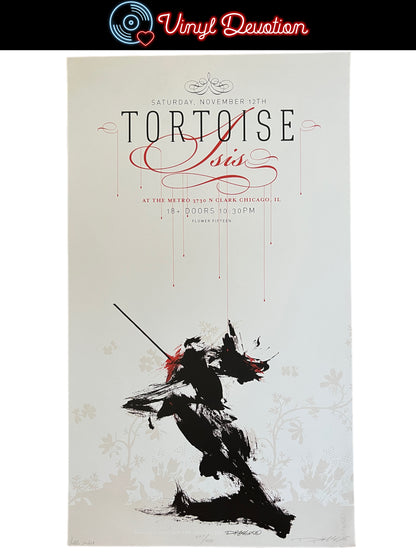 Tortoise / Isis The Band 2005 Chicago Concert Poster by Derek Hess and Little Jacket 14 x 24 inches