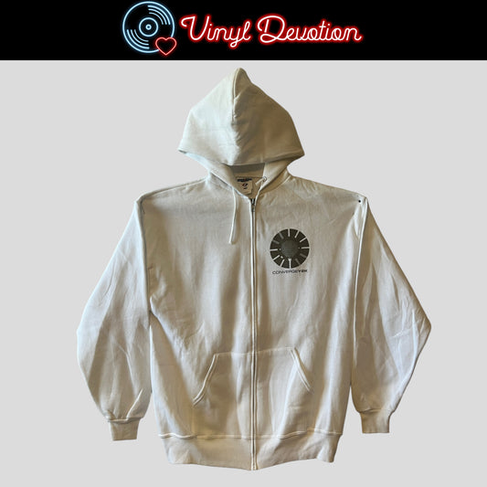 Converge Band Y2K / Poacher Diaries Vintage White Zip Up Hoodie Size L
