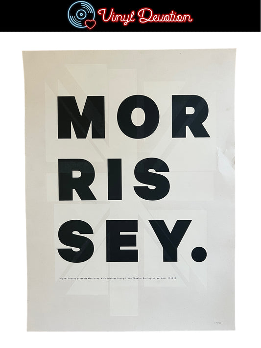 Morrissey - October 2012 Higher Ground Poster 18 x 24 inches