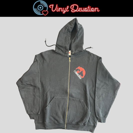 Converge Band No Heroes Zip Up Hoodie Size XL