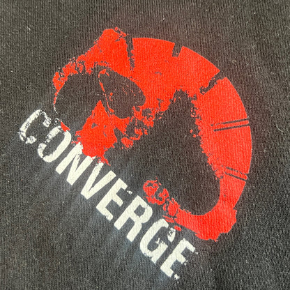 Converge Band No Heroes Zip Up Hoodie Size XL