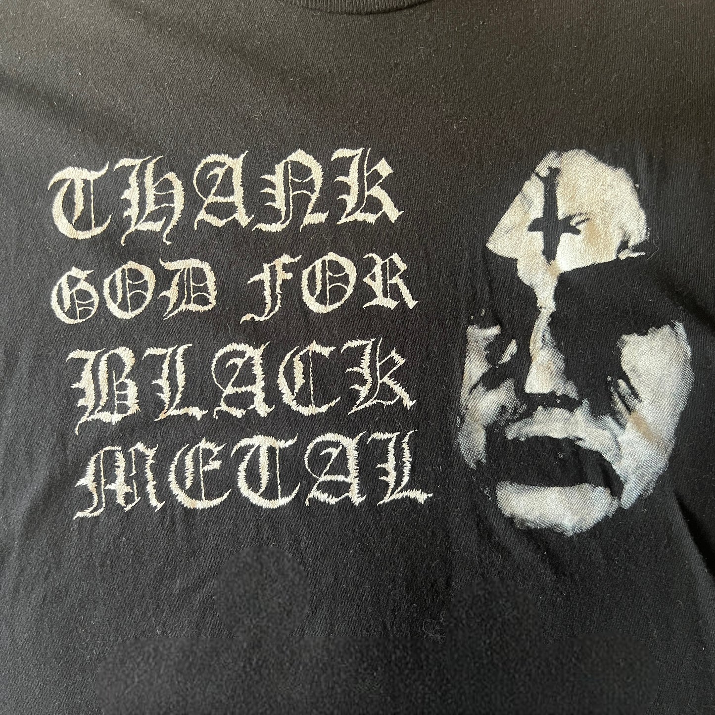 Thank God For Black Metal T-Shirt Size L