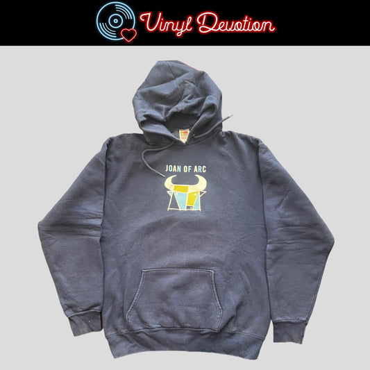 Joan Of Arc Band Bull Pullover Hoodie Dark Blue Size XL Cap'n Jazz American Football