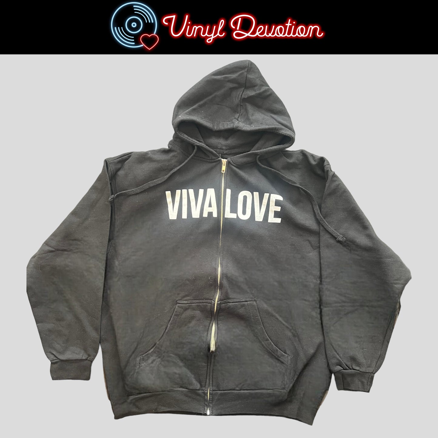American Nightmare Band Viva Love Zip Up Hoodie Size XL Give Up The Ghost