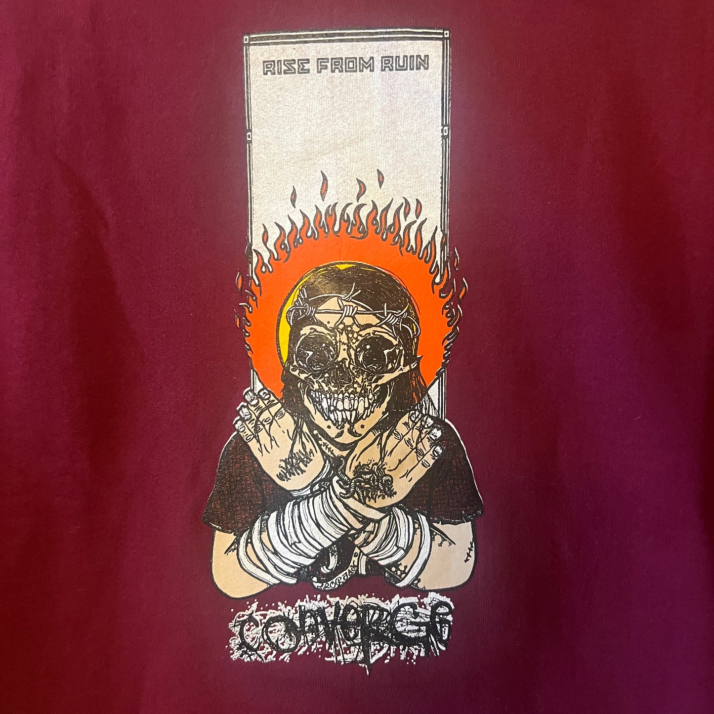 Converge Band Poacher Diaries Rise From Ruins 1999 Vintage Crewneck Sweatshirt Size XL