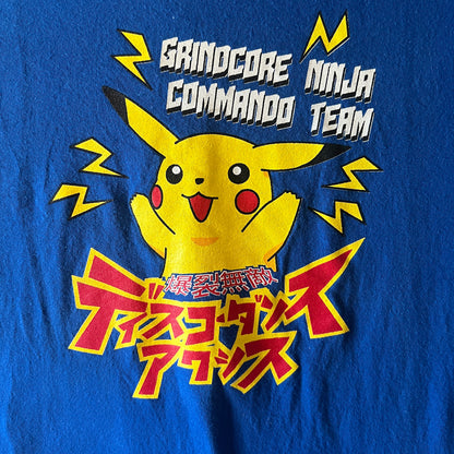 Discordance Axis Band Pikachu CBGB 2000 Vintage T-Shirt Size L