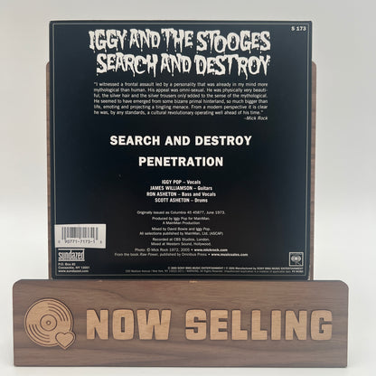 Iggy And The Stooges - Search And Destroy Vinyl 7" Reissue 2005