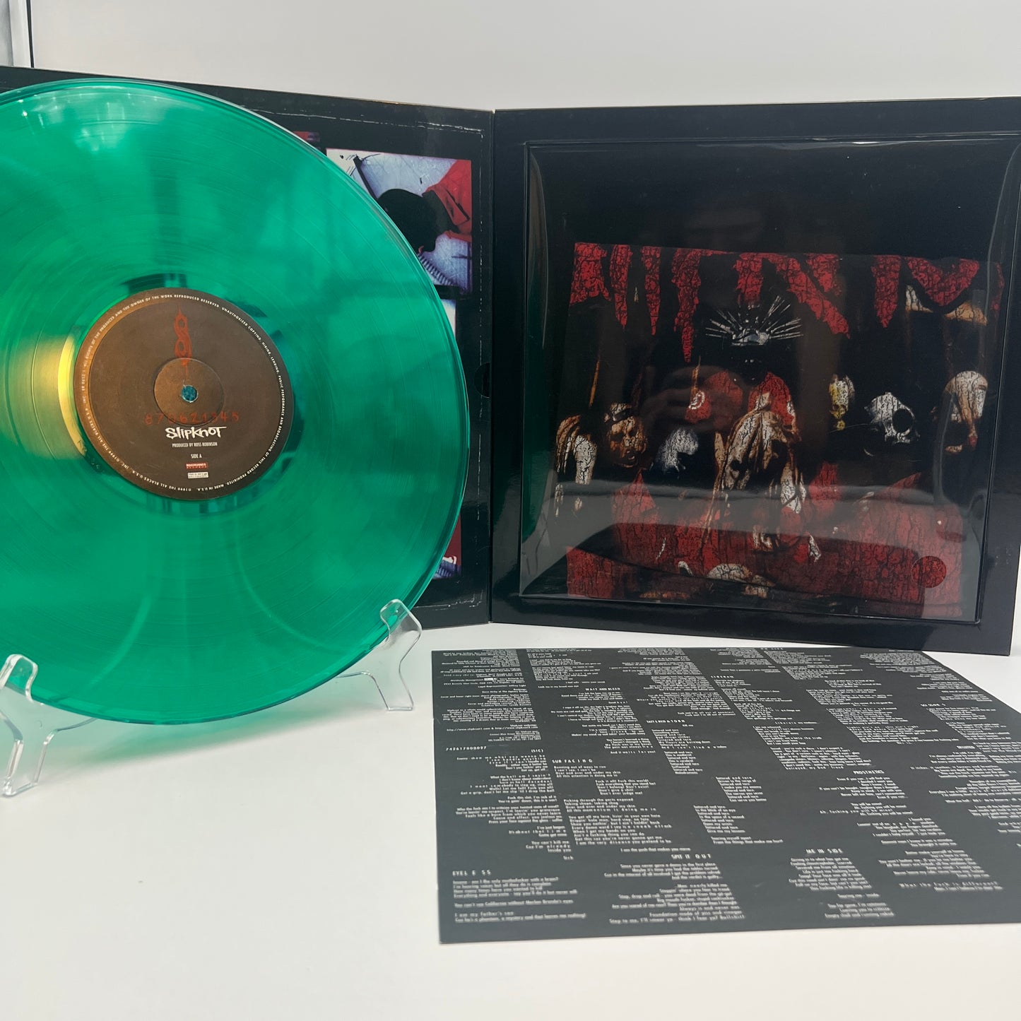 Slipknot ‎- Slipknot Vinyl LP Box Green with Shirt Size Large
