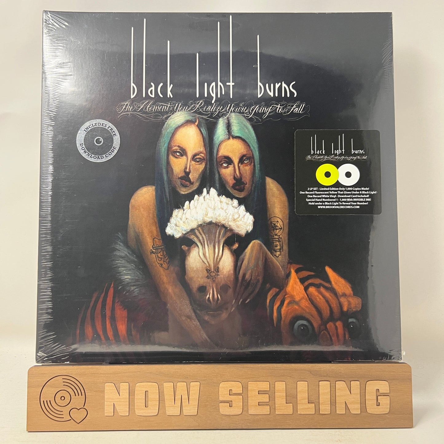 Black Light Burns - The Moment You Realize Vinyl LP SEALED Yellow / White