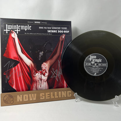 Twin Temple Bring You Their Signature Sound Vinyl LP Tour Trans Black SIGNED