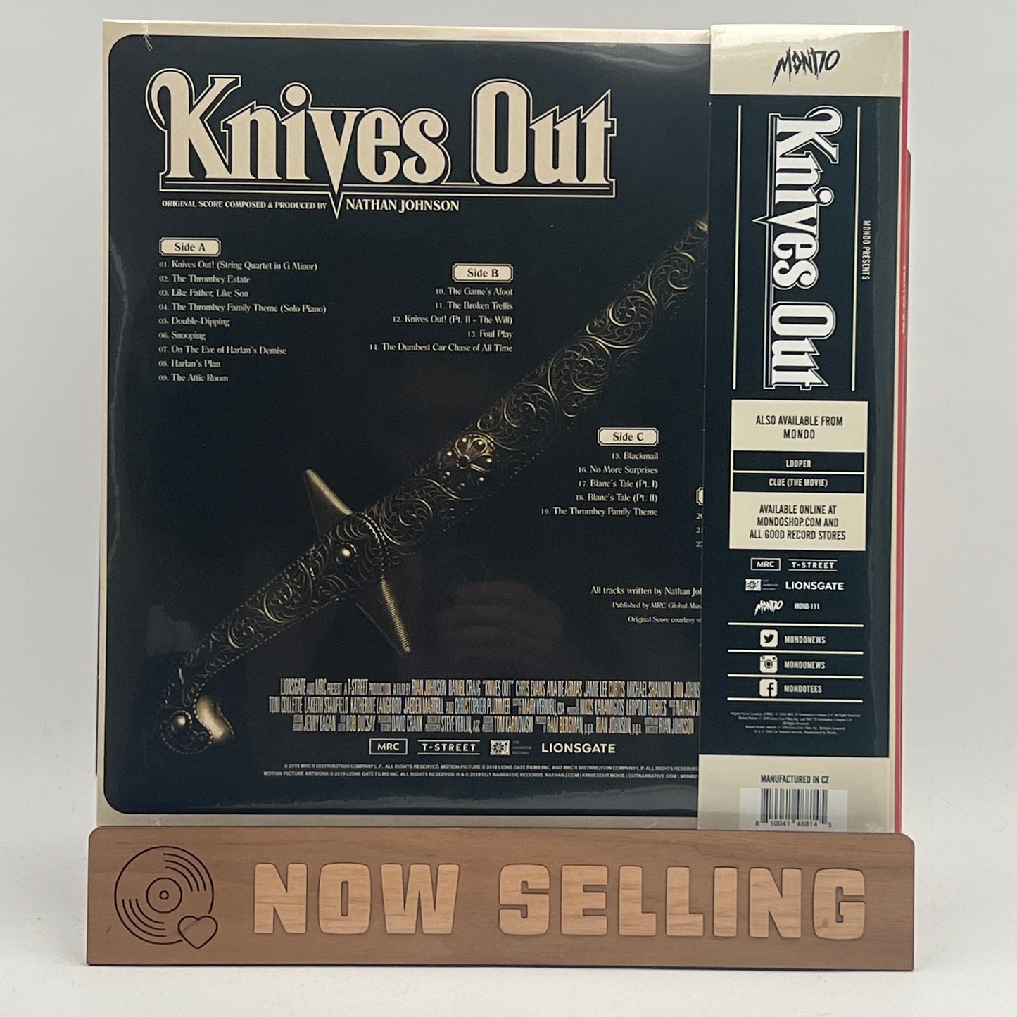 Knives Out Soundtrack Vinyl LP SEALED Eco Nathan Johnson